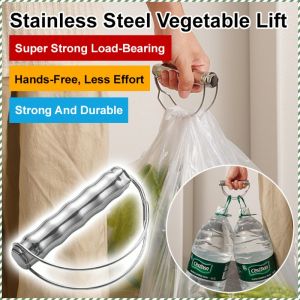 Vegetable Rack No Strangulation Storage Basket Stainless Steel Fits the Hand Practicality Labor-saving