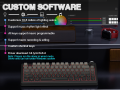 AULA 80 Keys 2.4G/Bluetooth/Wired Tri-mode Hotswap mechanical keyboard RGB backlit 3/5PIN Switch mechanical keyboard (F75). 
