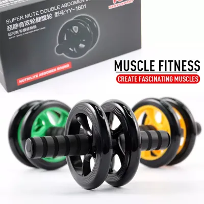 AB Roller Wheel Core Training Exercise Roller Abdominal Fitness Workouts Pushups Training with Knee Pad
