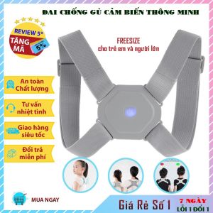 Đai chống gù lưng trẻ em - Đai gù nắn chỉnh tự động - Đai chỉnh gù lưng thông minh đai trống gù - Giúp Ngồi Đúng Tư Thế Cải Thiện Cột Sống Giảm Đau Nhức Vai - boy ( màu trắng )