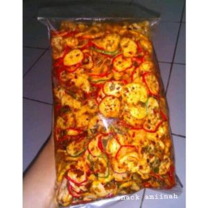 KERUPUK SEBLAK 500GRAM RASA PEDAS