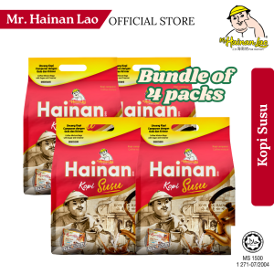 [Bundle of 4] Hainan Lao Kopi Susu (4 x 15s x 30g)