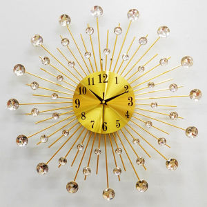 Wall clock Metal diameter 50CM living room household clock Creative iron European clock