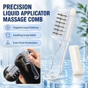 Hair Root Applicator Comb/Scalp Massage Comb/Liquid Dispenser Comb for Hair Root Care/Scalp Massage