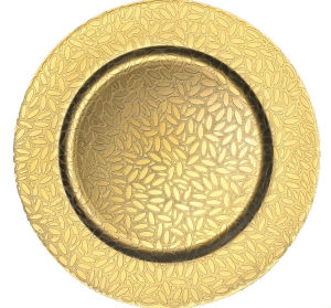 Elegant Dinner Charger Plates Baroque Victorian Embossed Design Wedding Hotel Party Craft Tray Banquet Craft Tray