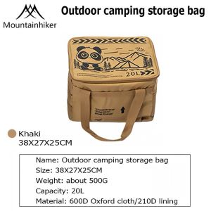 MOUNTAINHIKER camping storage bag foldable large capacity tool camping picnic storage bag waterproof