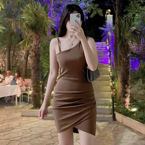 new korean style for women sleeveless sexy dress high good quality