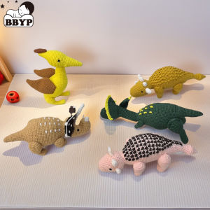 Crochet Dilophosaurus pterodactylankylosaurus and triceratops Plush Dinosaur Dolls Baby kawaii Stuffed Toys Kids Sleeping Doll