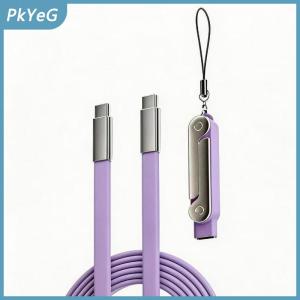 PkYeG 240W USB C Để C 2-Trong-1 Nhanh Chóng Sạc Cáp Dữ Liệu Có Thể Gập Lại Chủ Cho Điện Thoại Máy Tính Bảng Không Gian làm việc