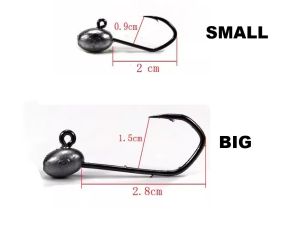 SKYGITZ MALAYSIA Big WIDE 5X Strong ultra sharp hook lead jig HEAD soft plastic For haruan toman killer siakap kerapu