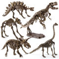 Dinosaur Excavation Fossil Archaeological Kids Toy DIY Hand-assembled Simulation T-Rex chiosaurus Skeleton Animal Model. 