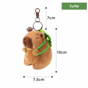 ABS Key Chain Bag Stuffed Animals Doll Pendant Birthday Gift Fluffty Toycute Capybara Plush Toy Doll Cartoon Capybara Plushie Kid Birthday Gift卡比巴拉软玩具挂饰