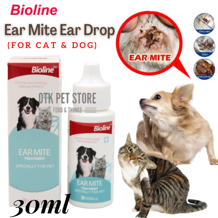 Bioline Ear Mite Treatment for Cat and Dog (30ml) Lazada