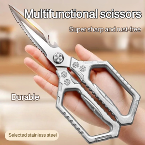 HeavyDuty NonRusting Kitchen Shears/RazorSharp FoodGrade Alloy Steel Scissors/OneClean Healthy EcoFriendly Poultry Cutter for Household