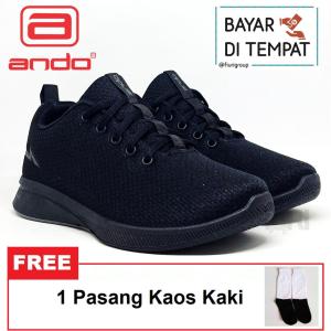 FIURI - ANDO - SIP 33 33-43 HITAM PUTIH - SEPATU SNEAKERS SPORT KANVAS SOL KARET WANITA PRIA - SEPATU KETS TRENDY ANAK PEREMPUAN LAKI-LAKI - SEPATU OLAHRAGA LARI FITNES SENAM KERJA KULIAH SEKOLAH SD SMP SMA BERTALI CEWEK COWOK MURAH PROMO DISKON