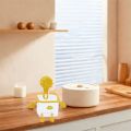 HDTRJ 2PCS Robot Shape Toothbrush Holder Wall-Mounted Perforation-Free Transparent Storage Box Creative Multi-Functional Face Towel Storage Rack Home. 