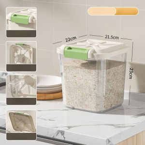 Rice Storage Container Bug-Proof Moisture-Proof Large Capacity Food-Grade Sealed Box/Rice Bin For Kitchen/Home Use