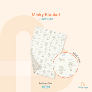 Selimut Bayi & Anak - Minky Blanket Tencel Fabric - Baby Loop