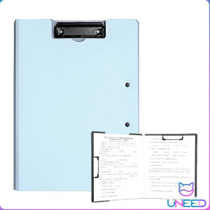UNeed A4 Clip File Folder Board Single Clamp / Double Clamp Portable Document Organizer School Office 1PCS