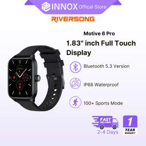 Riversong Motive 6 Pro Smart Watch Bluetooth Calling Touch Display 2.5D Tempered Glass