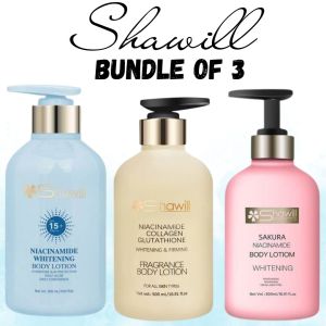 3pcs Bundle of Shawill Whitening Body Lotion