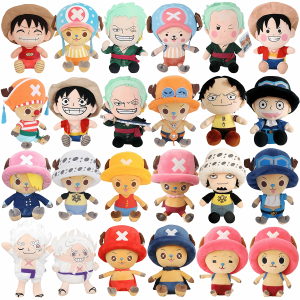14-30cm/5.5-11.8in Genuine ONE PIECE Stuffed Plush Toy Kawaii Plush Keychain Toy Tony Chopper Soft Stuffed Plush Doll Keychain2026
