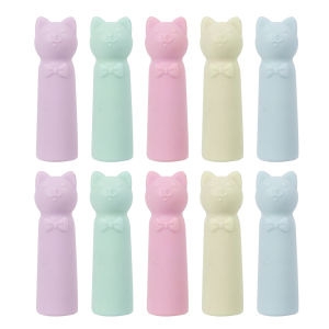 1-20PCS Cute Cat Shape Pencil Top Erasers Universal Pen Nib Protector Cover Student Drafting Sketching Writing Stationary Eraser