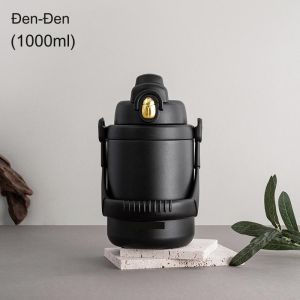 Bình giữ nhiệt inox 304 dung tích 1500ml có ống hút bình đựng nước có quai xách lớn nắp bật ống hút giữ nóng 10h giữ lạnh 20h