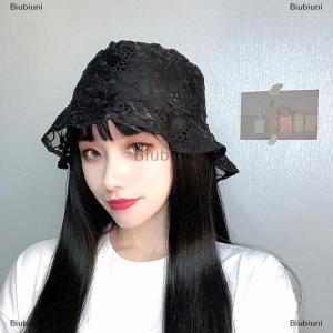 [COD] Biubiuni Ngọt Ngào Dễ Thương Ren Hat Hollow Hoa Xô Hat Thời Trang Phụ Nữ Ngư Dân Hat Thoáng Khí Che Nắng Kem Chống Nắng Hat