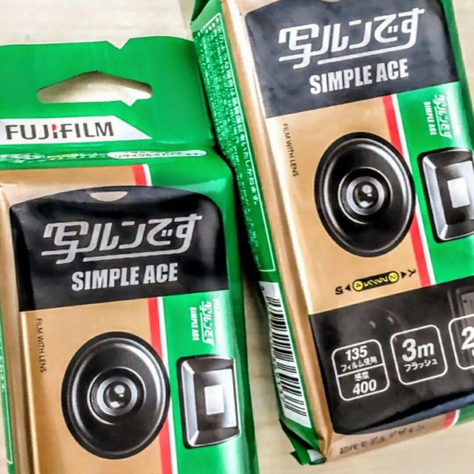 Fujifilm Simple ACE Disposable Instant Camera × 3 set ISO