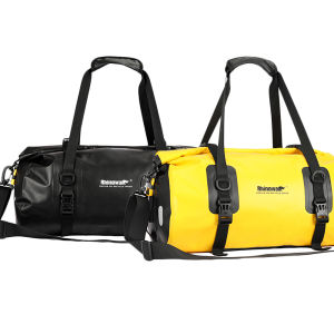 Rhinowalk Bicycle Pannier Bag Yellow 20L Large Capacity Waterproof Multifunctional Bike Rear Seat Bag Bikepacking Sports Travel Gym Training Bag Handbag Shoulder Bag Bike Accessories