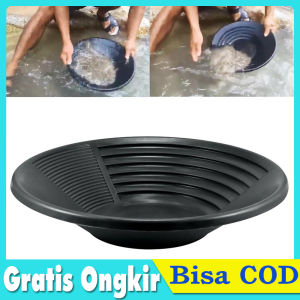 Alat Dulang Emas Di Sungai Alat Tambang Kecil Fiber Gold Pan Panning Alat Pembenah Emas 38Cm