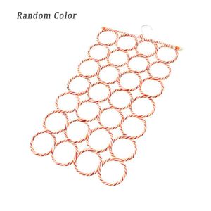 KECTTIO Circular 12/28 Hole Save Space Organiser Ties Scarves Hanger Display Rack Storage Rack Holder
