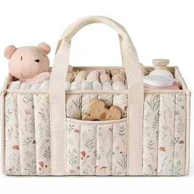 [Local Shop] Baby Diaper Caddy Organizer Nursery Room Storage Bag with pocket