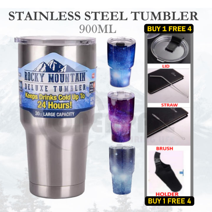 Rocky Mountain Tumbler 30 Oz. Stainless Steel [Buy 1 Free 4] | Lazada