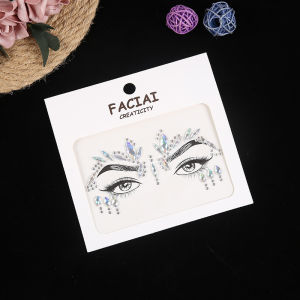 VEDO 💕COD Diamond Crystal Face Sticker Stiker Berlian Pusat Alis Stiker Berlian Wajah Stiker Berlian Dahi Perekat Diri Stiker Berlian Dahi
