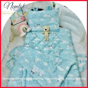 🌵SIÊU XỊN🌵 Bộ Nệm Gối Chăn Cho Bé Đi Học Lụa Lyocell 80S Cao Cấp Thoáng Mát Kèm Túi _Nemtot Bedding