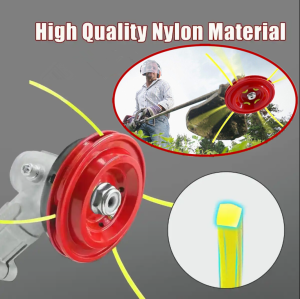 【COD กทม.พร้อมส่ง】จานเอ็นตัดหญ้า อลูมิเนียม สีส้ม สำหรับเครื่องตัดหญ้า สะพาย ทุกรุ่น ทุกยี่ห้อ จานเอ็น จานเอ็นตัดหญ้า อลูมิเนียม อย่างดี น้ำหนักเบา (8 รู) จานเอ็นอลูมิเนียม แถมเอ็น 4 เส้น