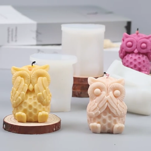 3D Cats Figurine Silicone Molds Animal Statue Silicone Molds for Epoxy Resin Making Gypsum Decoration