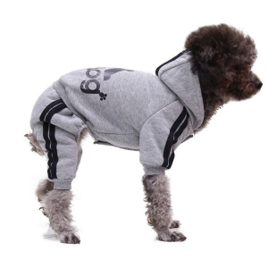 Fashion Dog Puppy Clothes Pet Jumpsuit Cat Sport Clothes Dog Hoodie Pet Four Legged Clothes
