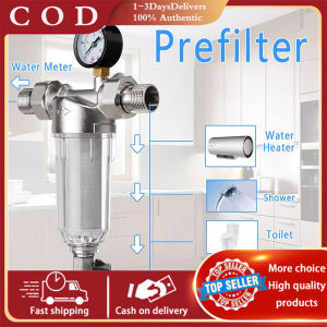 [COD]40 Micron Filter Copper Head Preliminary FilterCentral Whole House Large Flow Water Purifier Descaling Tap Water Household Water Purifier water filtration system