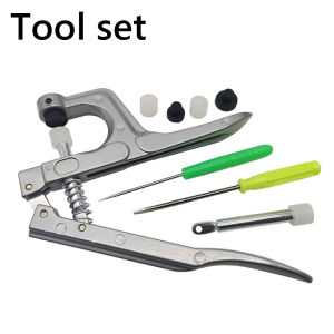 【Local Warehouse】Four-buttons Hand Pressure Pliers Fastener U Shape Installation Kit Buckle Machine Resin Plastic Snap Button Home Tool LZC-Button-Plier-Kit