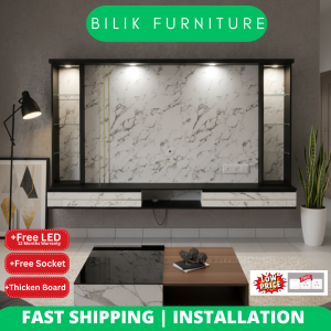 8ft Modern TV Cabinet / Kabinet Tv / Kabinet TV Gantung / Almari TV / Rak Tv Tv Cabinet