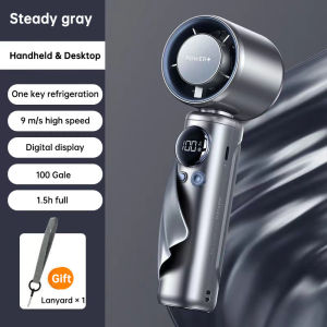 Mini HandHeld Fan Portable Turbo Fan Cooler For Kids Fan USB Rechargeable High Speed strong wind Bladeless Electric Fan Mini viral Mobile Fan