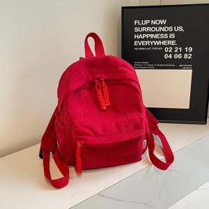 WL New corduroy star backpack Small and cute ladies backpack Fashion small size backpack suitable for outdoor campus travel commuting COD Fashion  #B5805