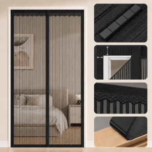 mosquito net magnetic screen door Anti Mosquito screen door net magnetic door curtains Punch-Free Self-Adhesive screen doors aluminum Sliding Sliding folding screen door Anti mosquito insect invisible screen door
