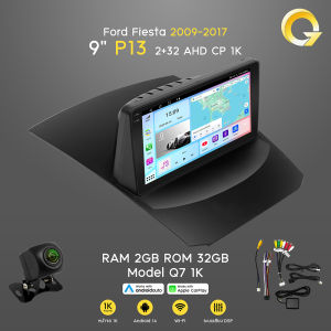 Q7 จอ android รถยนต์ FORD FIESTA 09-17อแอนดรอย 9นิ้ว เครื่องเสียงรถยนต์ QLED มีให้เลือก GPS ใส่ซิมการ์ด