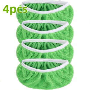 4Pcs Replacement Cloth Dust Mop Head Cloth Cover Absorbent Strong Microfiber Rotary Mop Cleaning Pad for Bathroom