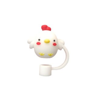 HUYAN Creative Dustproof Cartoon Silicone Plugs Drinkware Dust Cap Straw Topper Straw Cover Cup Accessories