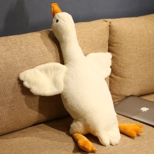 JOJO CASTLE Cute Duck Stuffed Toy Big White Goose Doll Kids Toys 50/90/130/160cm  Soft Cushion Baby Sleeping Pillow Stuffed Animal Doll Girl Christmas Toys Birthday Gift Stuff Toys for Girl 重上